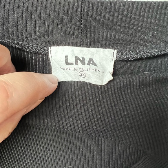 LNA cut-out ribbed top in black - Picture 7 of 7